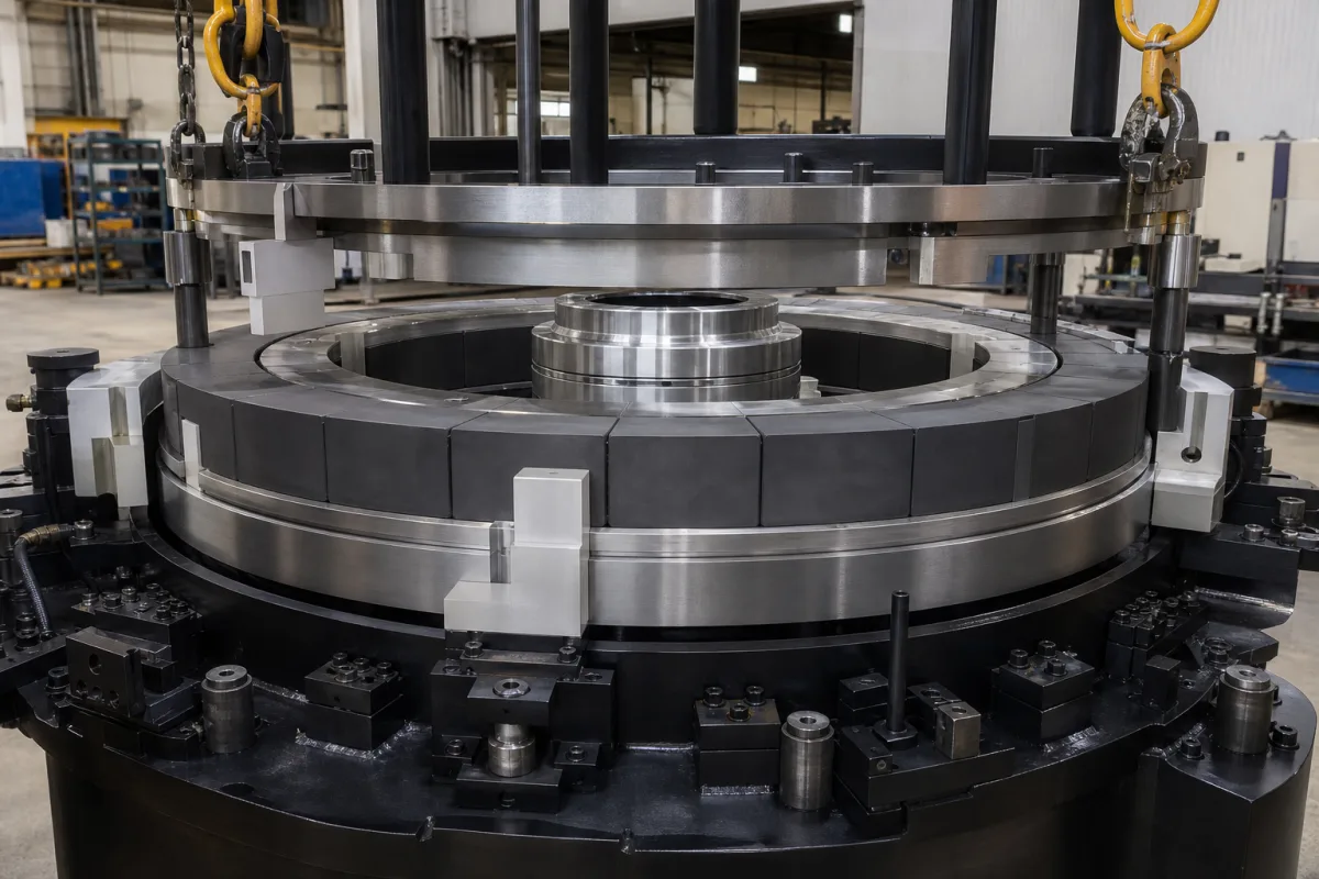 Permanentmagnet-Baugruppe in einer industriellen Fertigungsumgebung