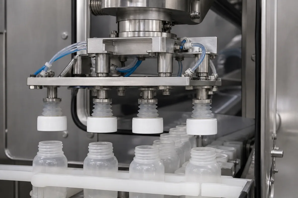 Pick-and-Place-Kopf in einer industriellen Fertigungsumgebung