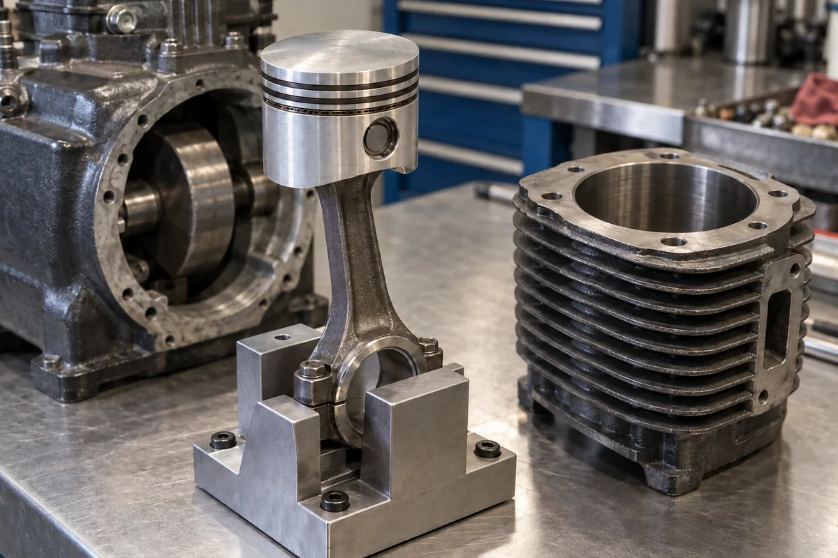 Piston/Rotor Assembly in a manufacturing environment