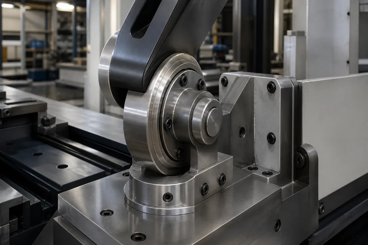 Schwenklager-Baugruppe in einer industriellen Fertigungsumgebung