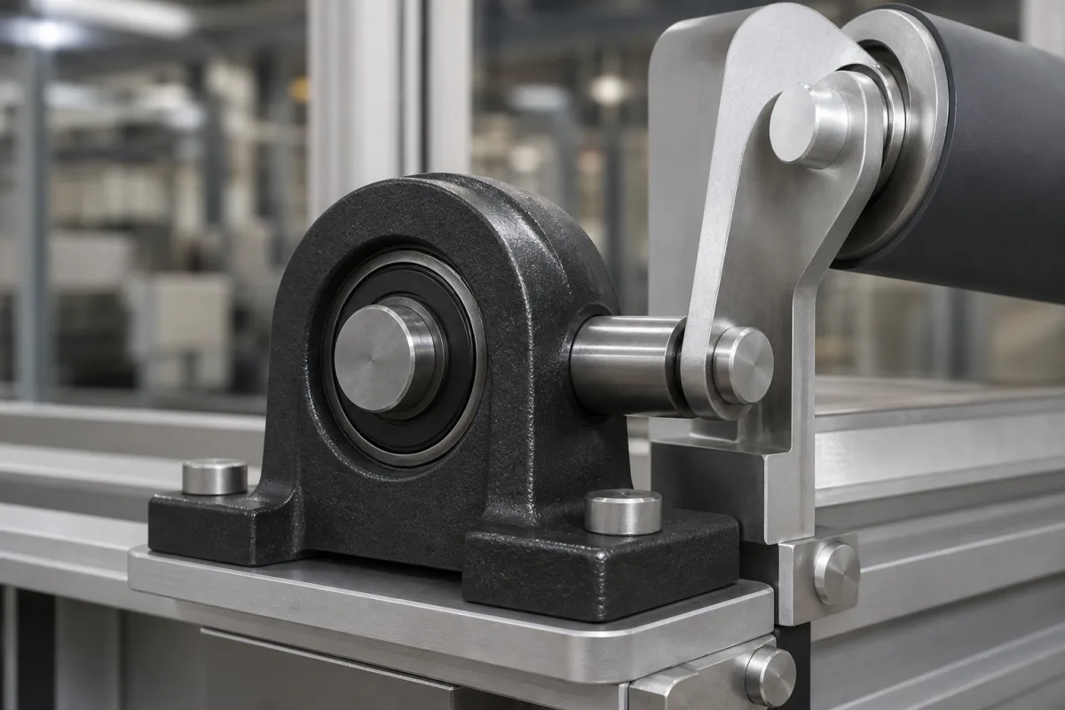 Schwenklager-Gehäuse in einer industriellen Fertigungsumgebung