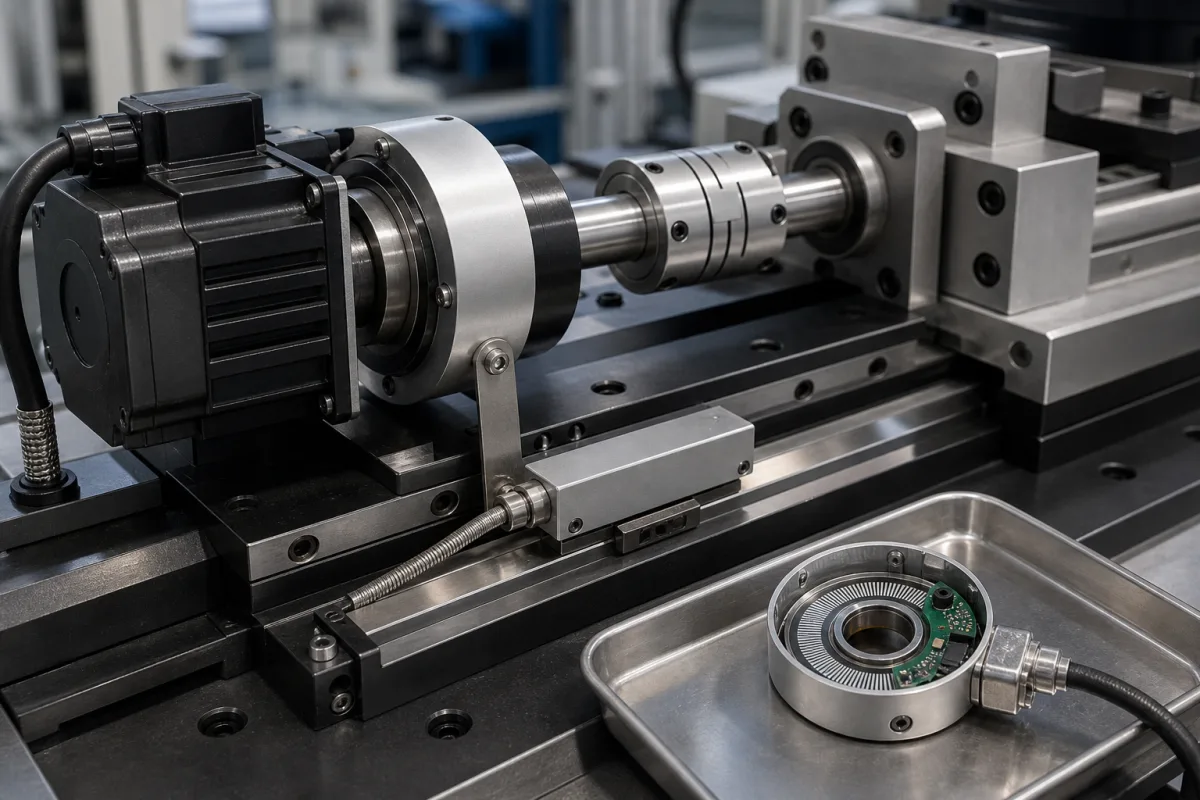 Positionsrückmelde-Encoder in einer industriellen Fertigungsumgebung