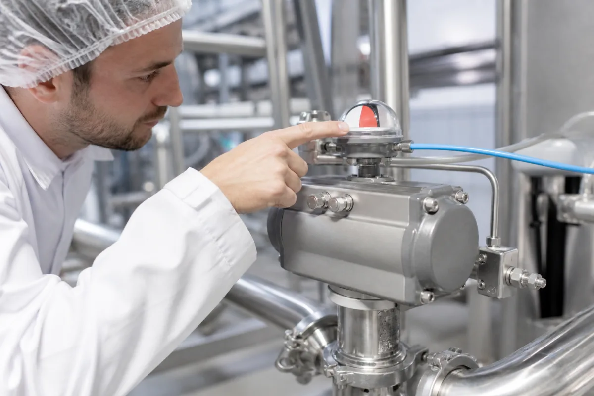 Stellungsanzeiger in einer industriellen Fertigungsumgebung