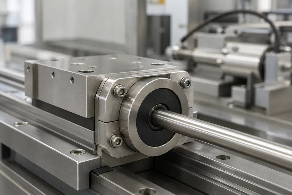 Positionsmagnet / Zielmagnet in einer industriellen Fertigungsumgebung