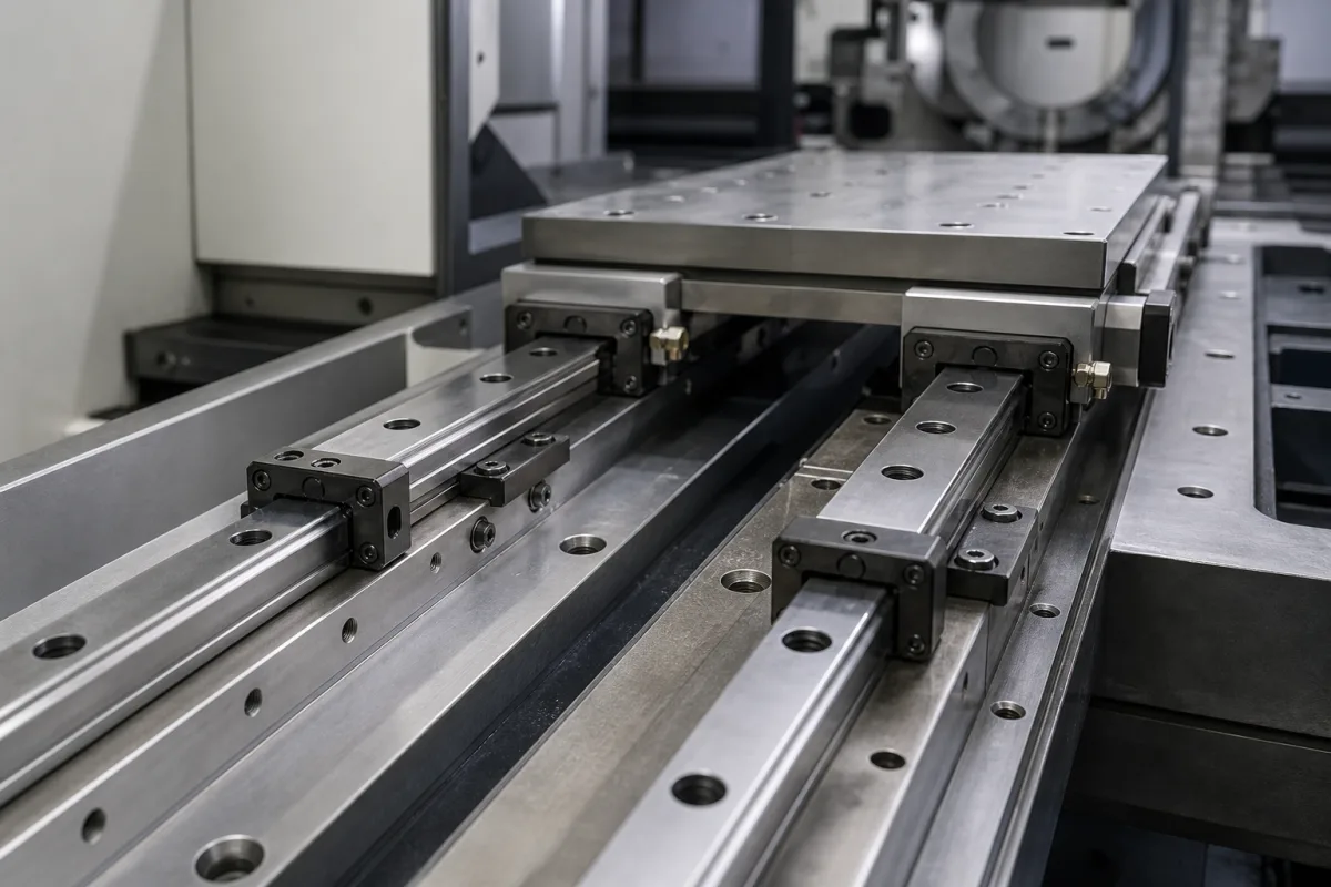 Führungsschienen in einer industriellen Fertigungsumgebung