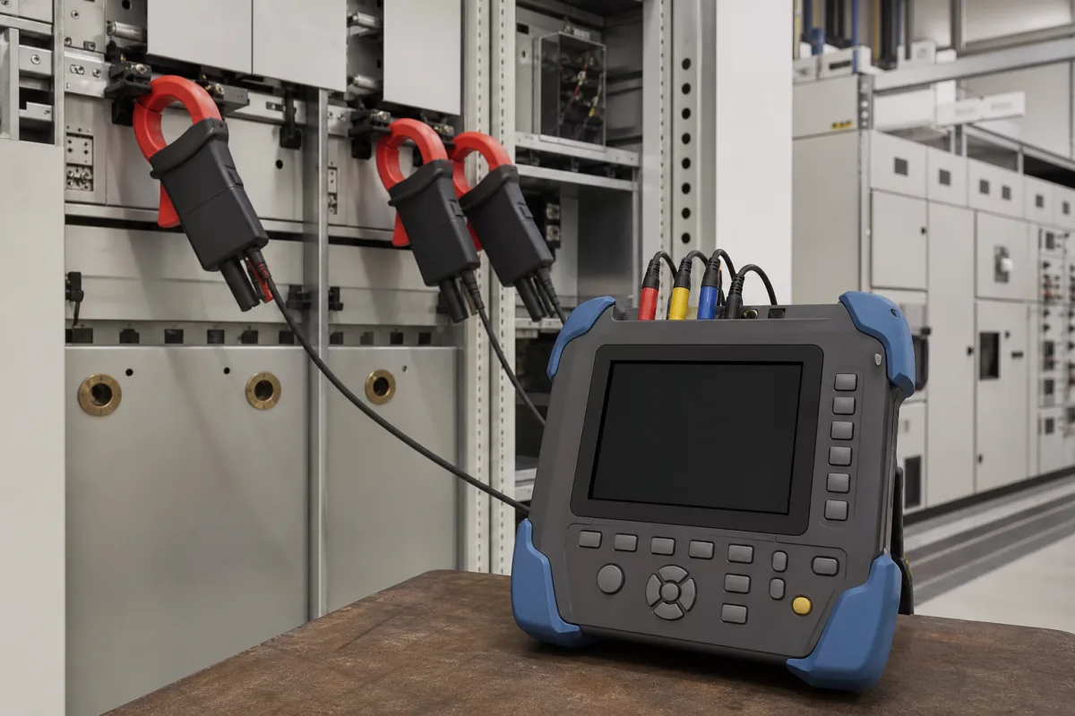 Power Quality Analyzer in einer industriellen Fertigungsumgebung