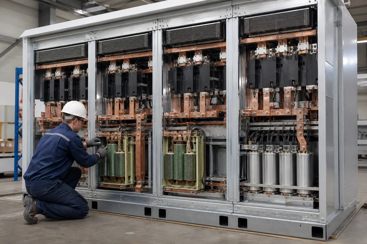 Netzteil in einer industriellen Fertigungsumgebung