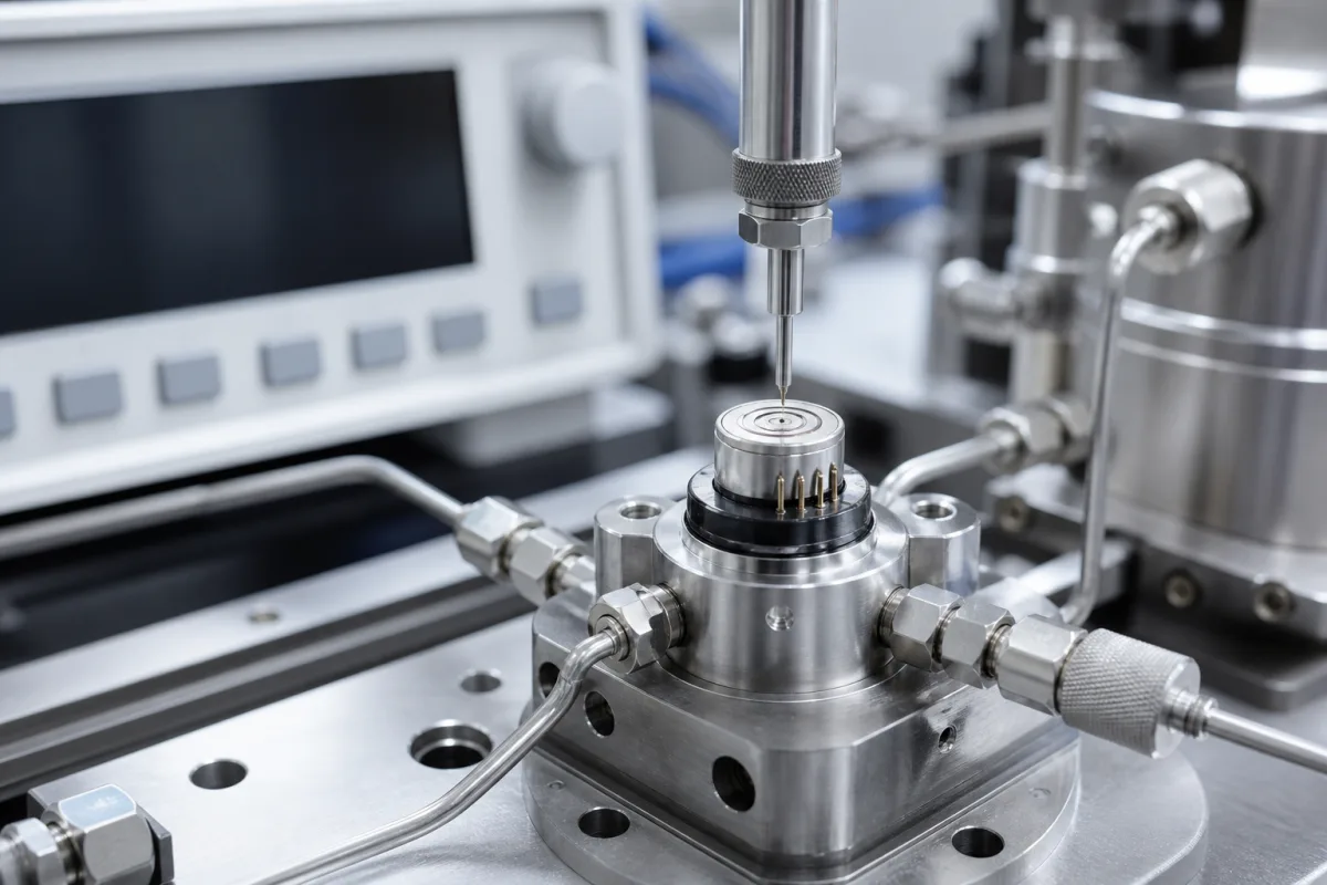 Precision Pressure Transducer Sensing Element in a manufacturing environment