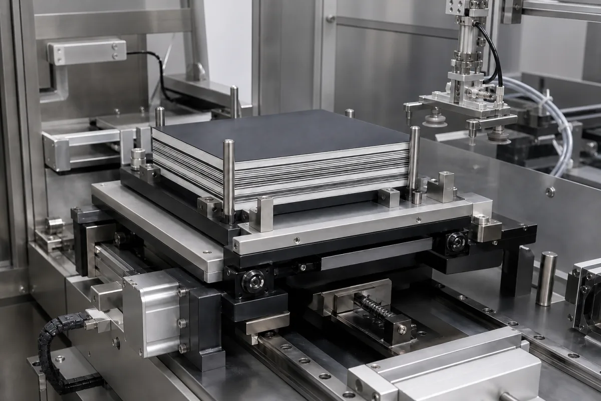 Präzisions-Stapelplattform in einer industriellen Fertigungsumgebung