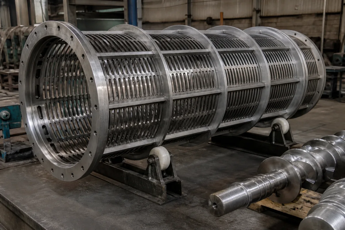 Pressing Cage (Barrel) in a manufacturing environment