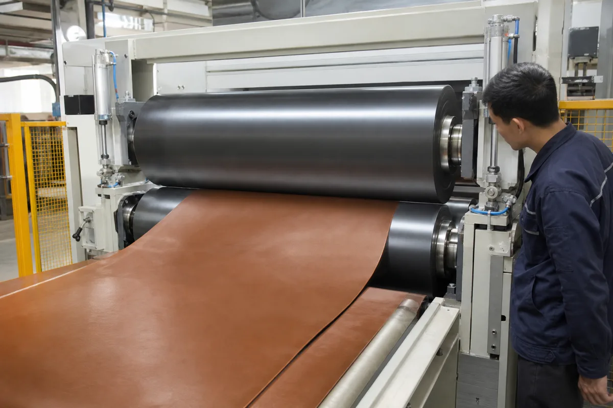 Druckrollensystem in einer industriellen Fertigungsumgebung