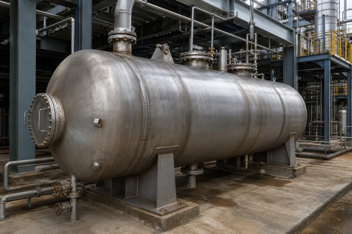 Druckbehältermantel in einer industriellen Fertigungsumgebung