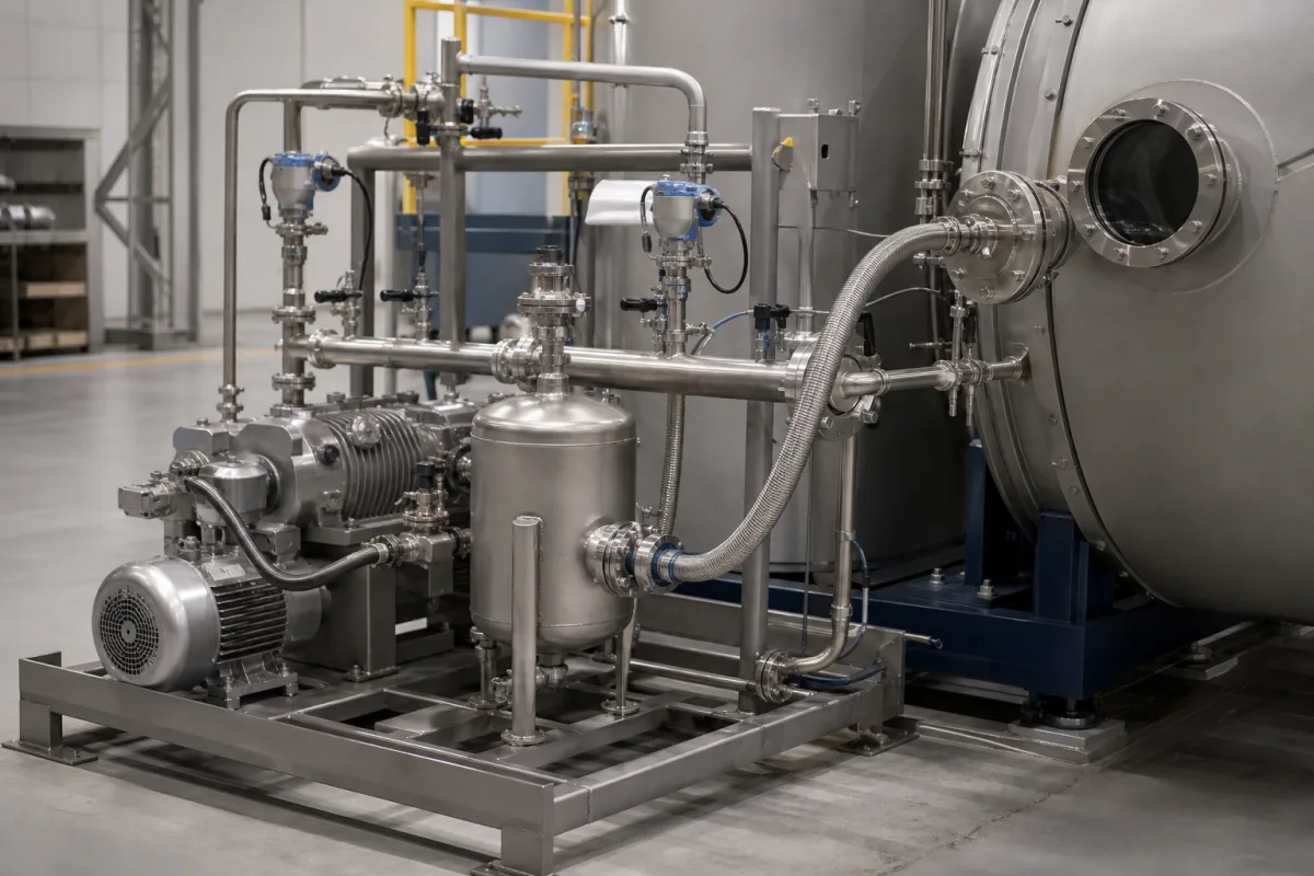 Druck-/Vakuumsystem in einer industriellen Fertigungsumgebung