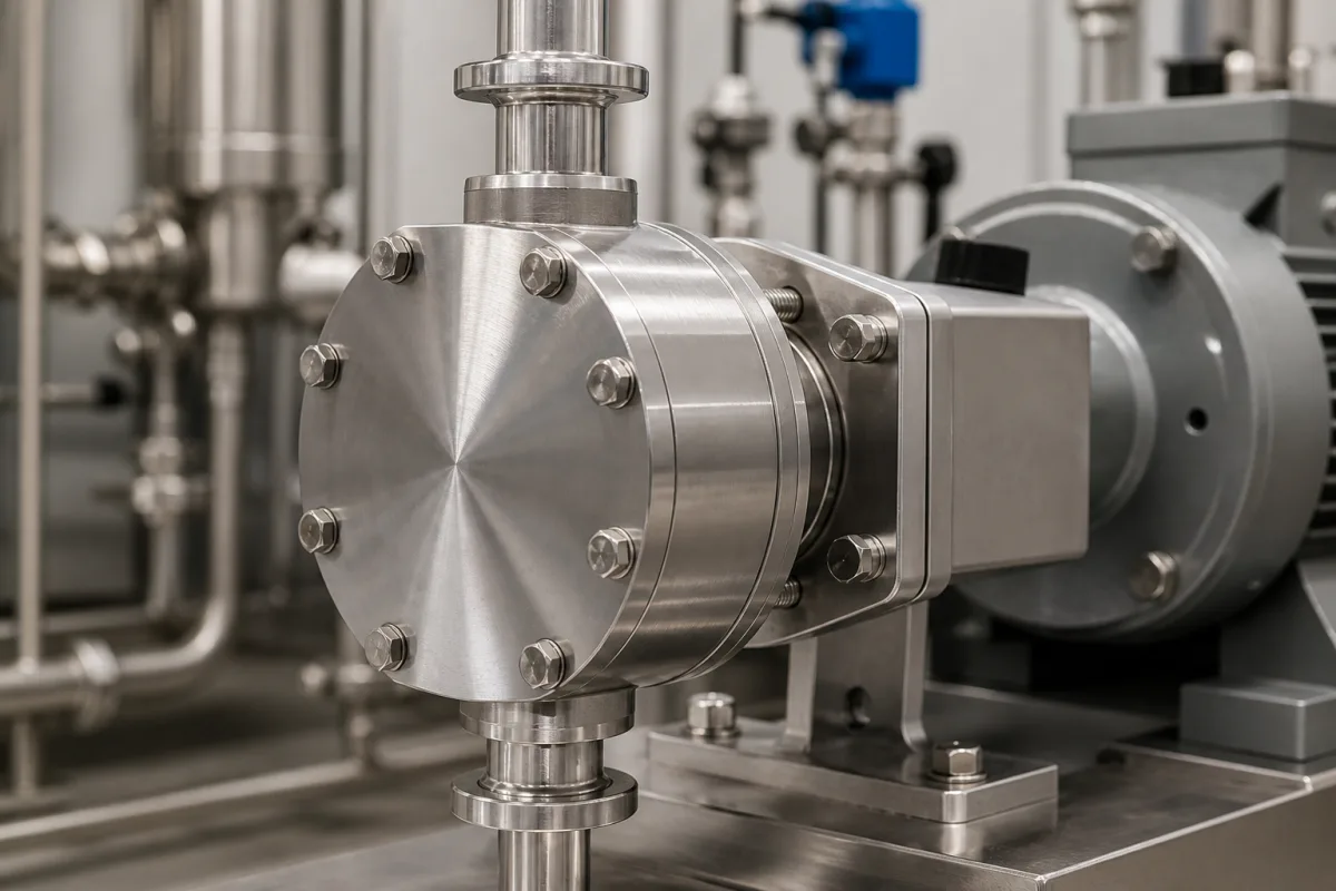 Pumpenkopf / Kammer in einer industriellen Fertigungsumgebung