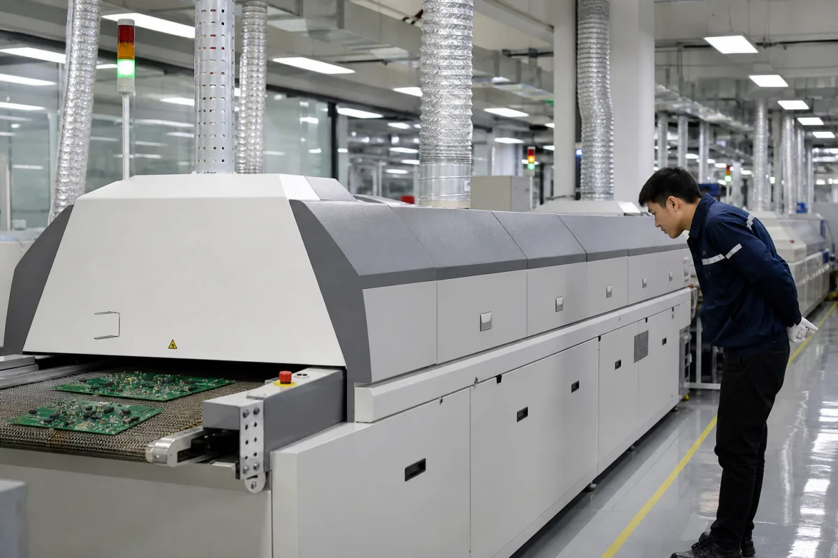 Reflow Oven in a manufacturing environment