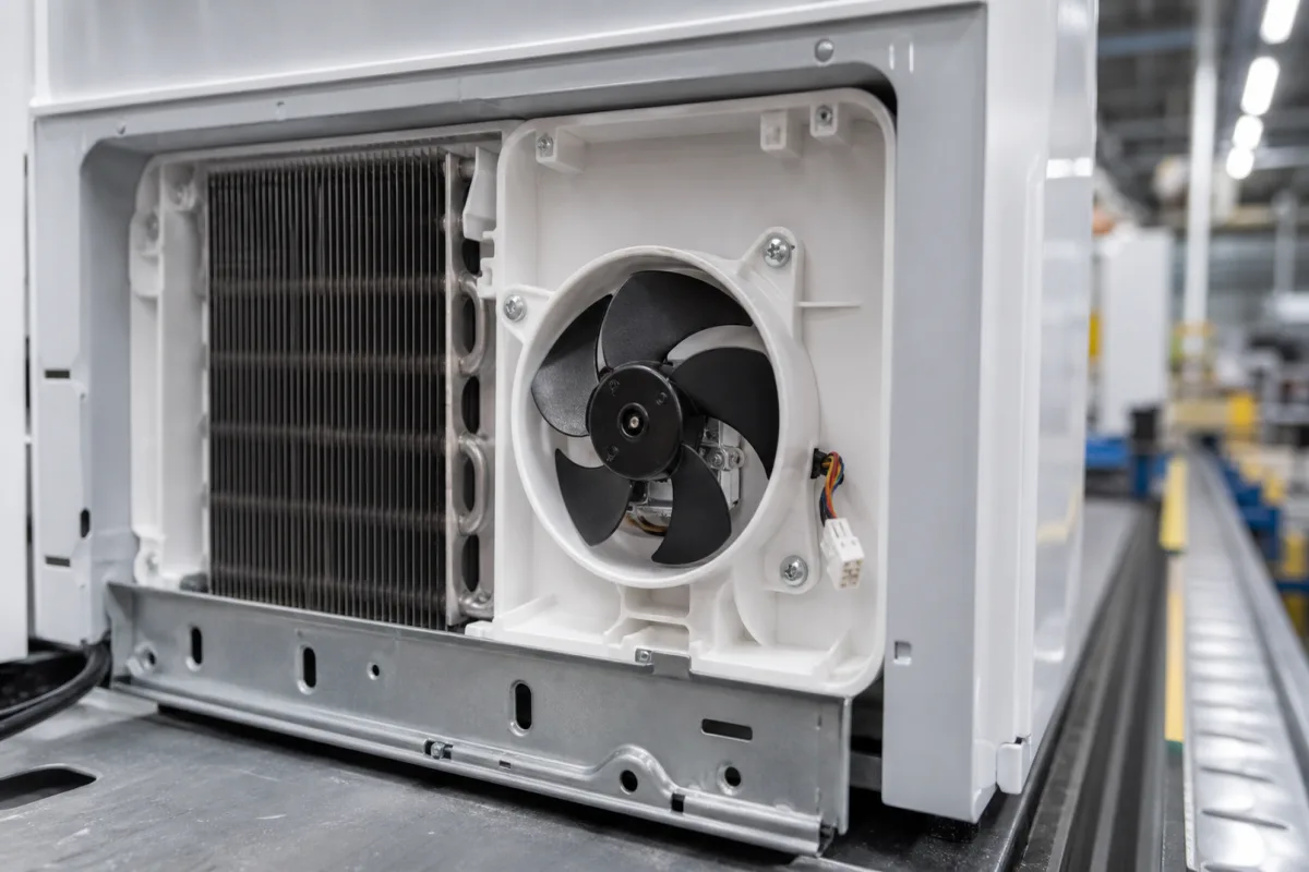 Refrigerator Evaporator Fan Motor in a manufacturing environment