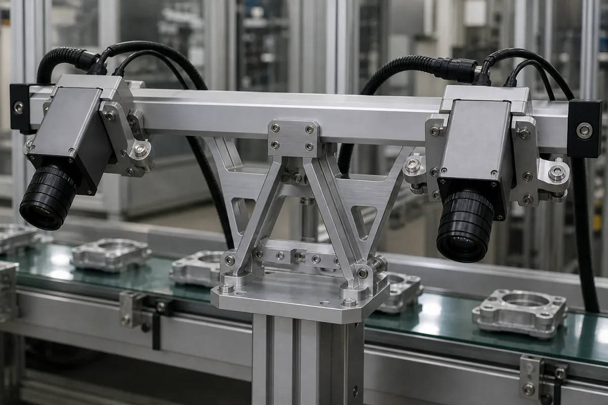 Starre Montagehalterung in einer industriellen Fertigungsumgebung