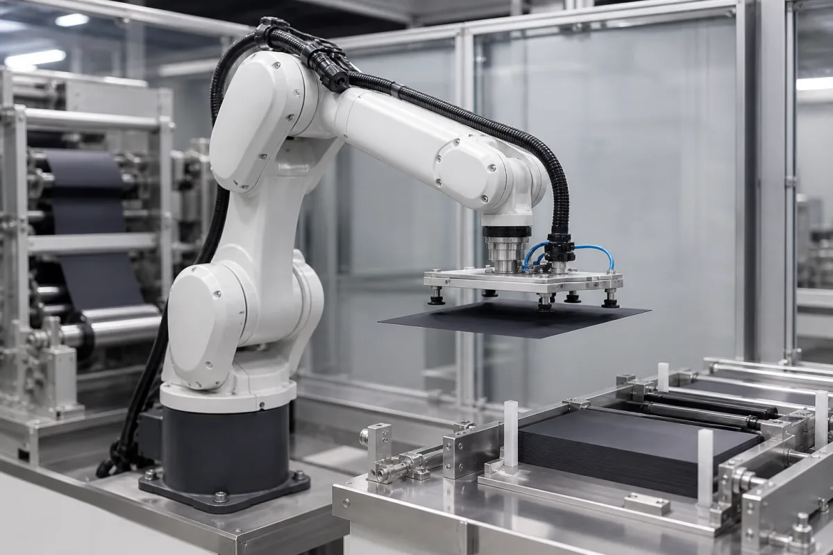 Roboterarm für Handhabung in einer industriellen Fertigungsumgebung