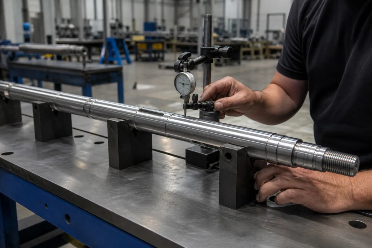 Kolbenstange in einer industriellen Fertigungsumgebung