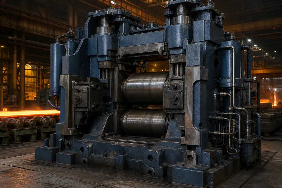Rolling Mill Stand Housing in a manufacturing environment