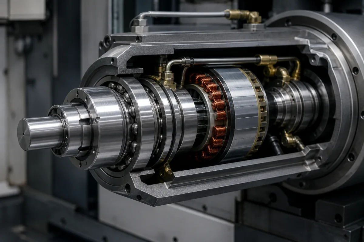 Rotationsspindel in einer industriellen Fertigungsumgebung
