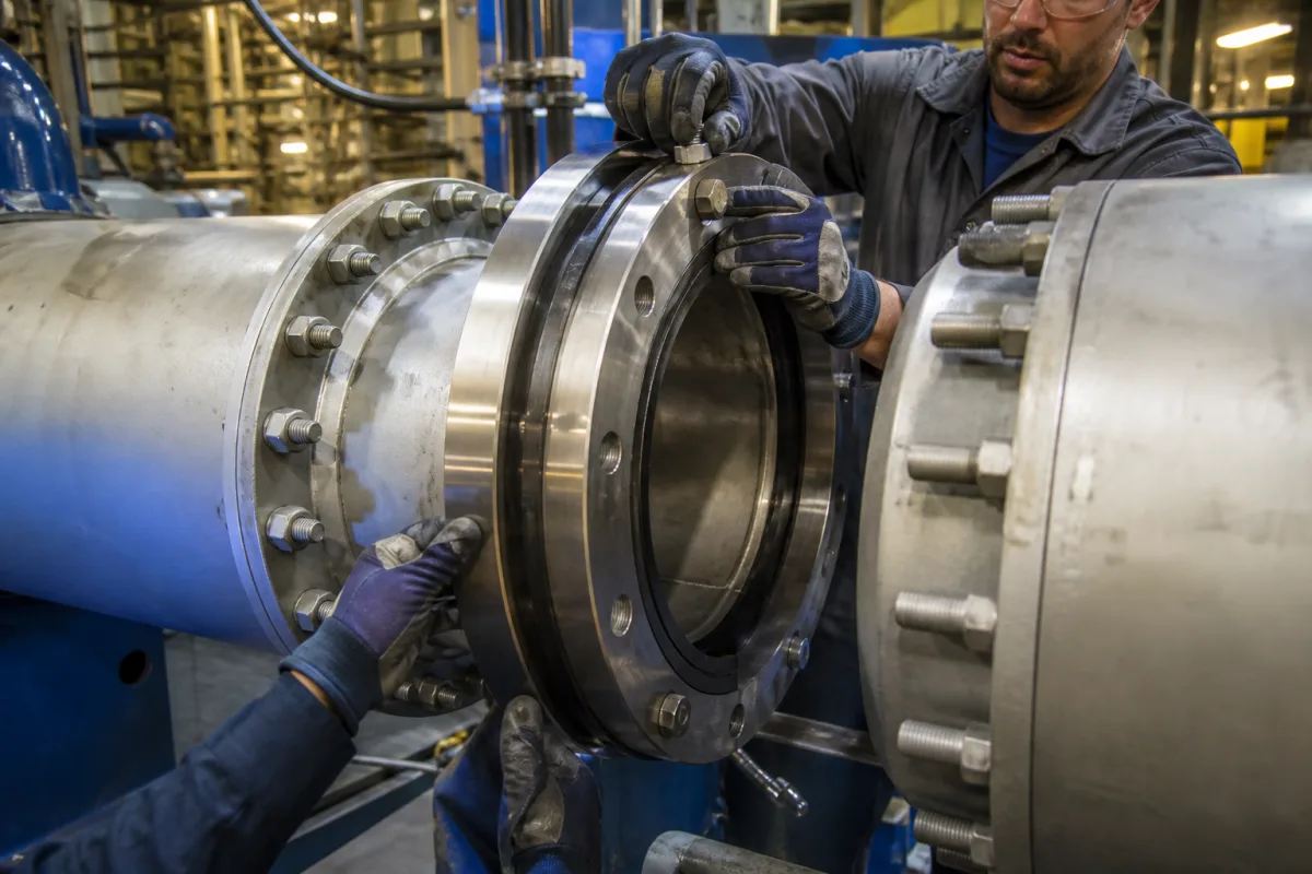Sealing Flange in a manufacturing environment