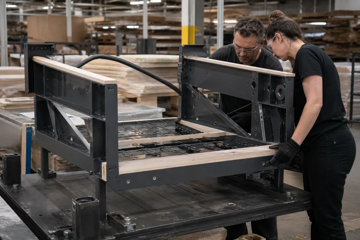 Seating Module Frame in a manufacturing environment