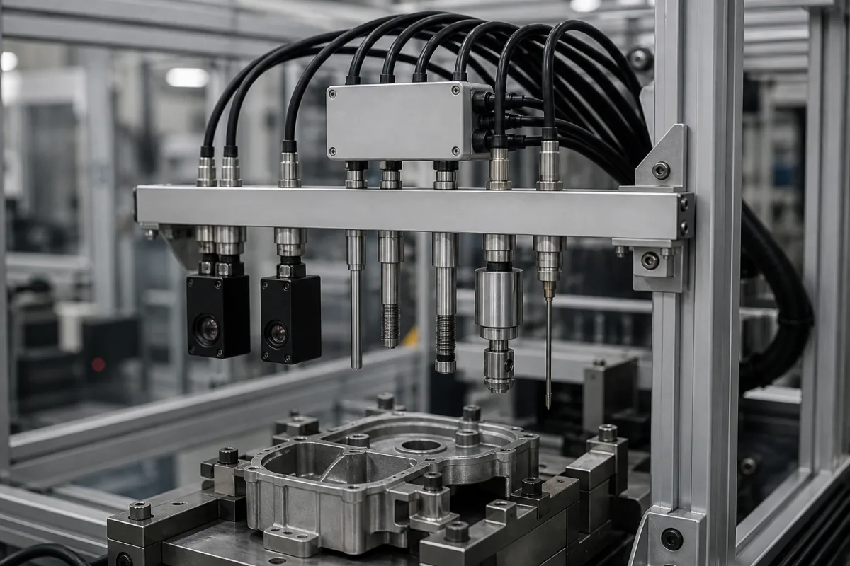 Sensor-Array-Modul in einer industriellen Fertigungsumgebung
