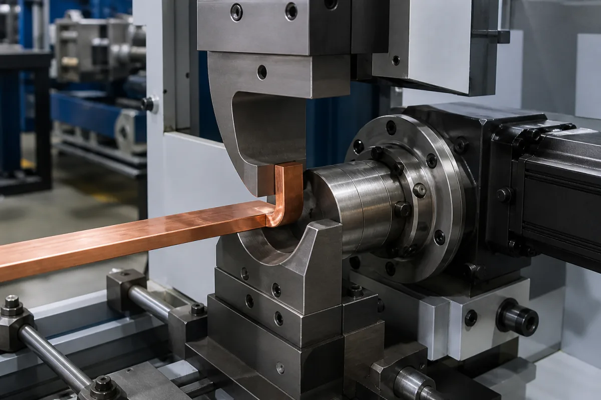 Servo-Biegeeinheit in einer industriellen Fertigungsumgebung