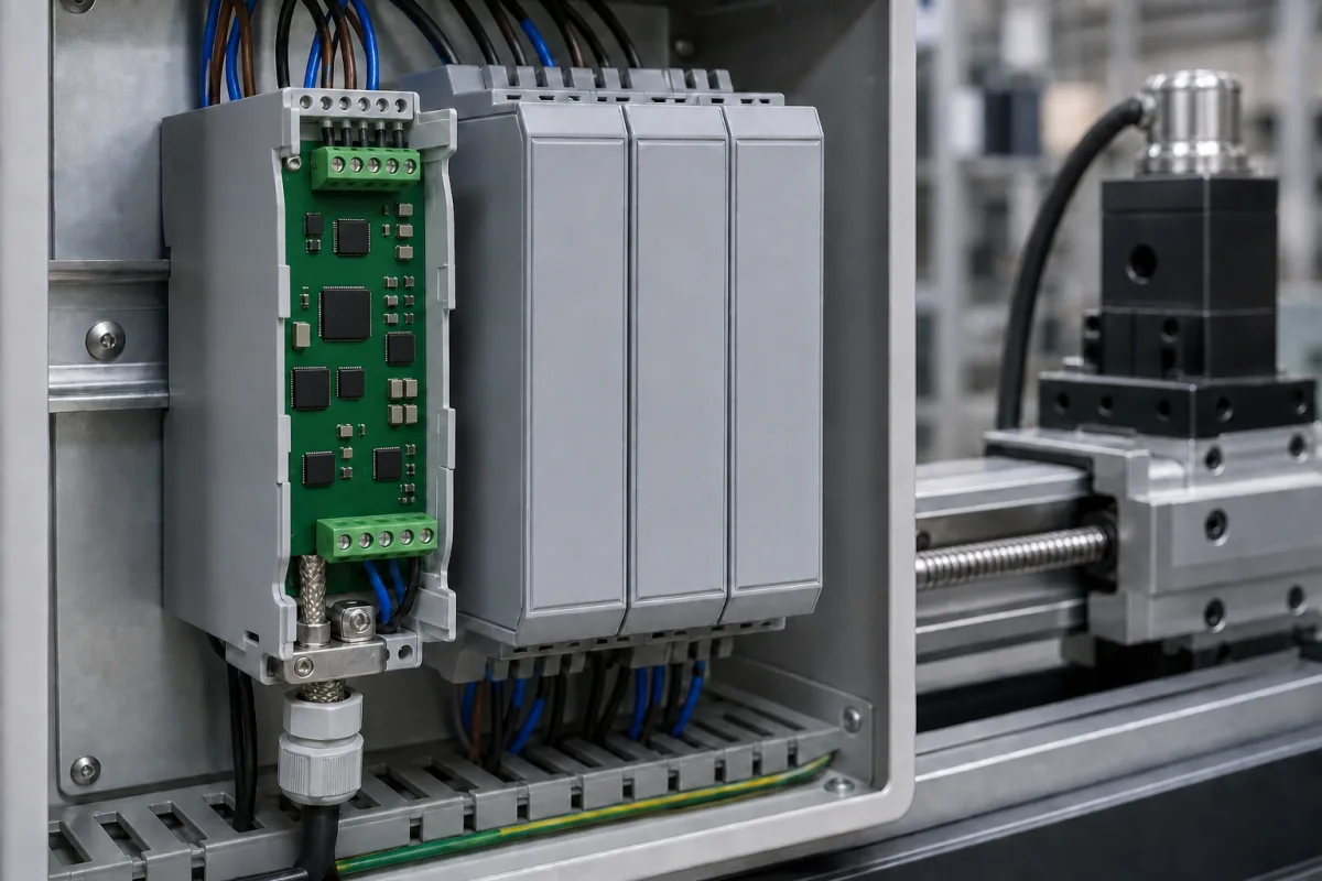Signalaufbereitungselektronik in einer industriellen Fertigungsumgebung