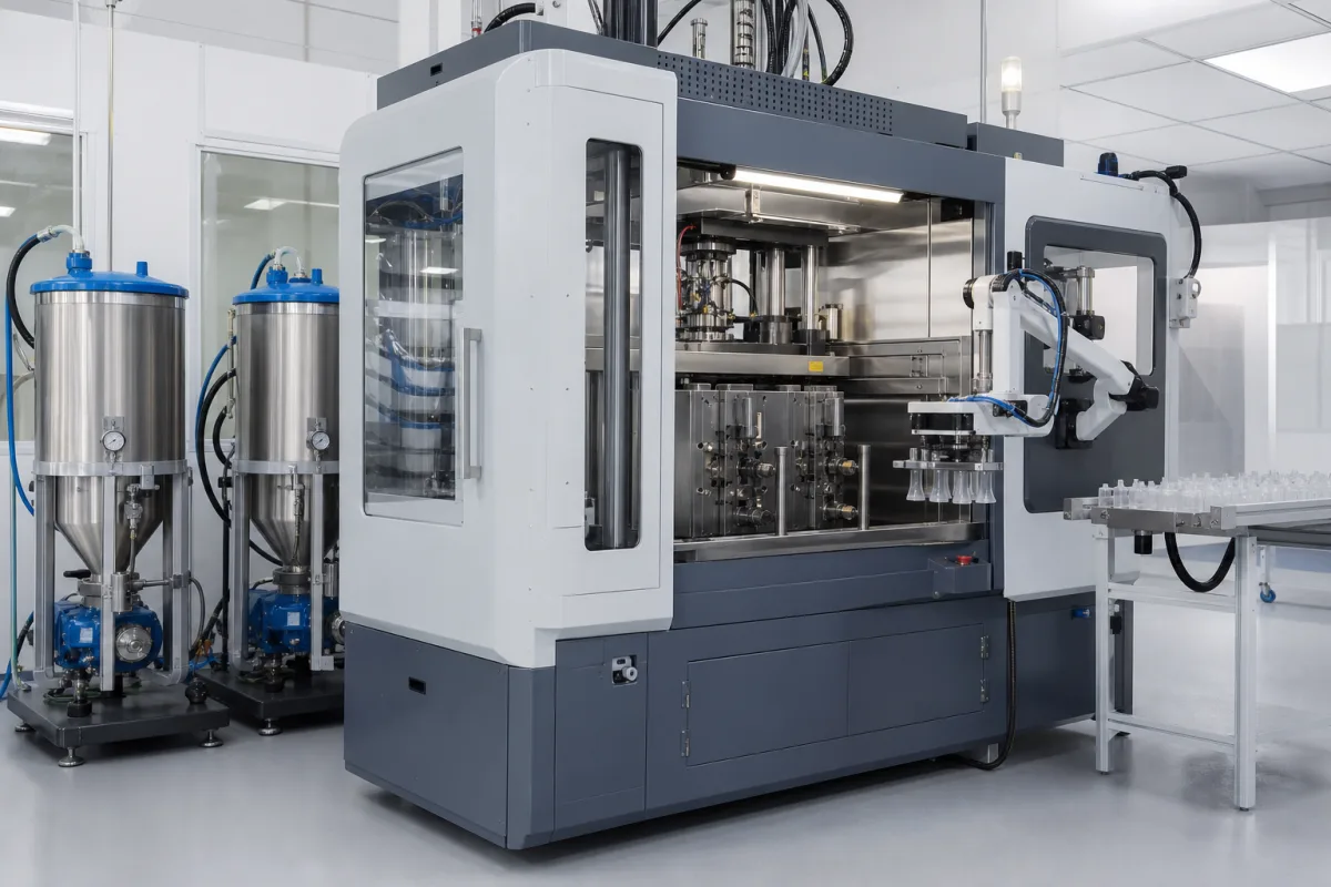 Silikonformmaschine in einer industriellen Fertigungsumgebung