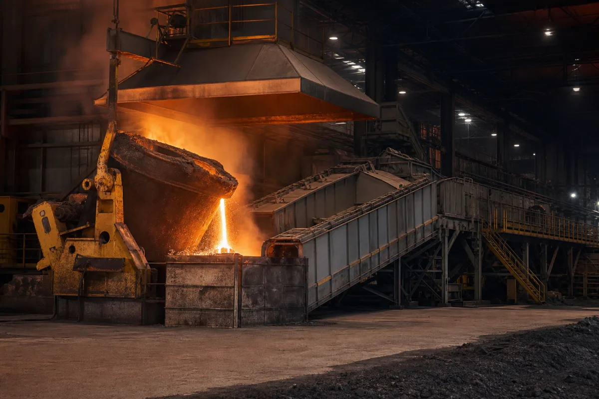 Schlackensystem in einer industriellen Fertigungsumgebung