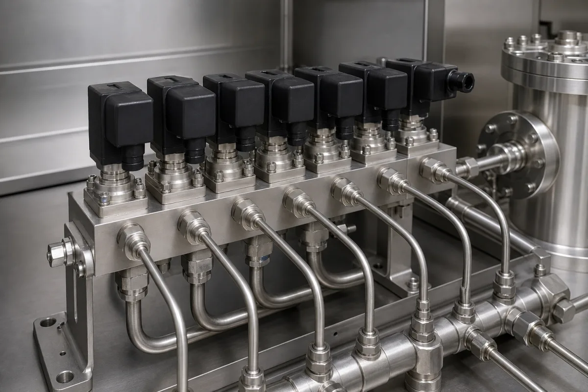 Magnetventile in einer industriellen Fertigungsumgebung