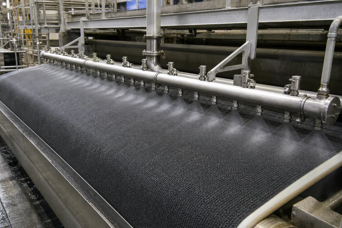 Sprühverteiler in einer industriellen Fertigungsumgebung
