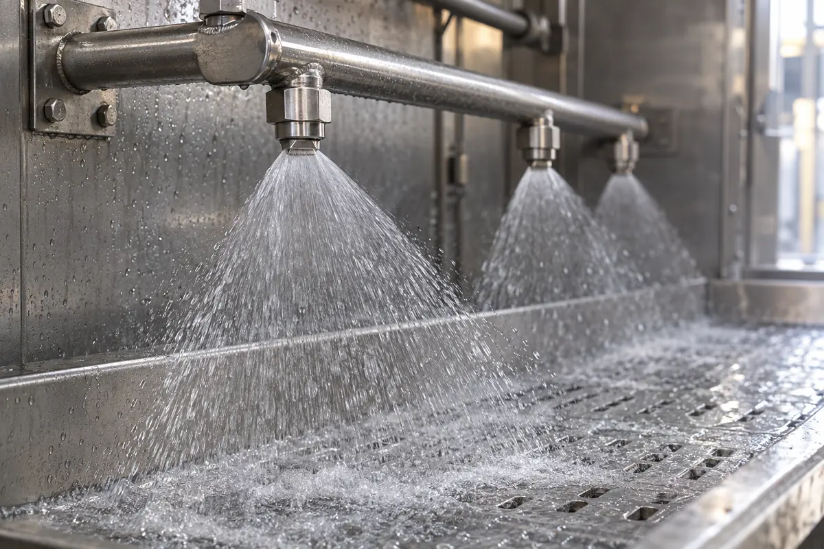 Steam Nozzle / Spray Nozzle in a manufacturing environment