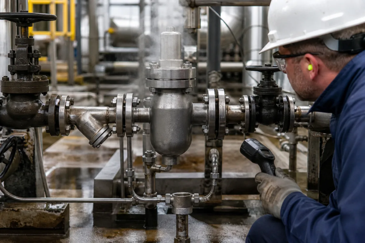 Steam Trap in a manufacturing environment