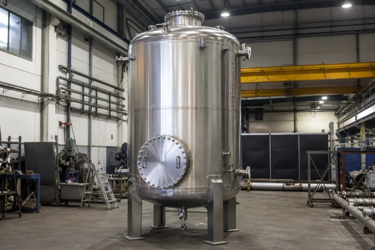 Lagertank in einer industriellen Fertigungsumgebung