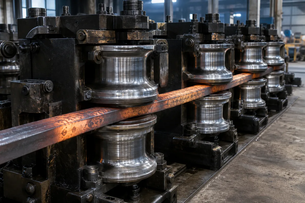 Richtwalze in einer industriellen Fertigungsumgebung