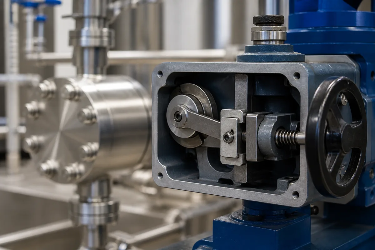Hubverstellmechanismus in einer industriellen Fertigungsumgebung