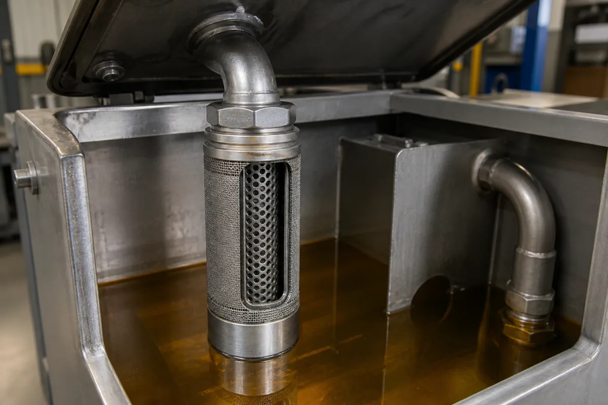Saugfilter in einer industriellen Fertigungsumgebung