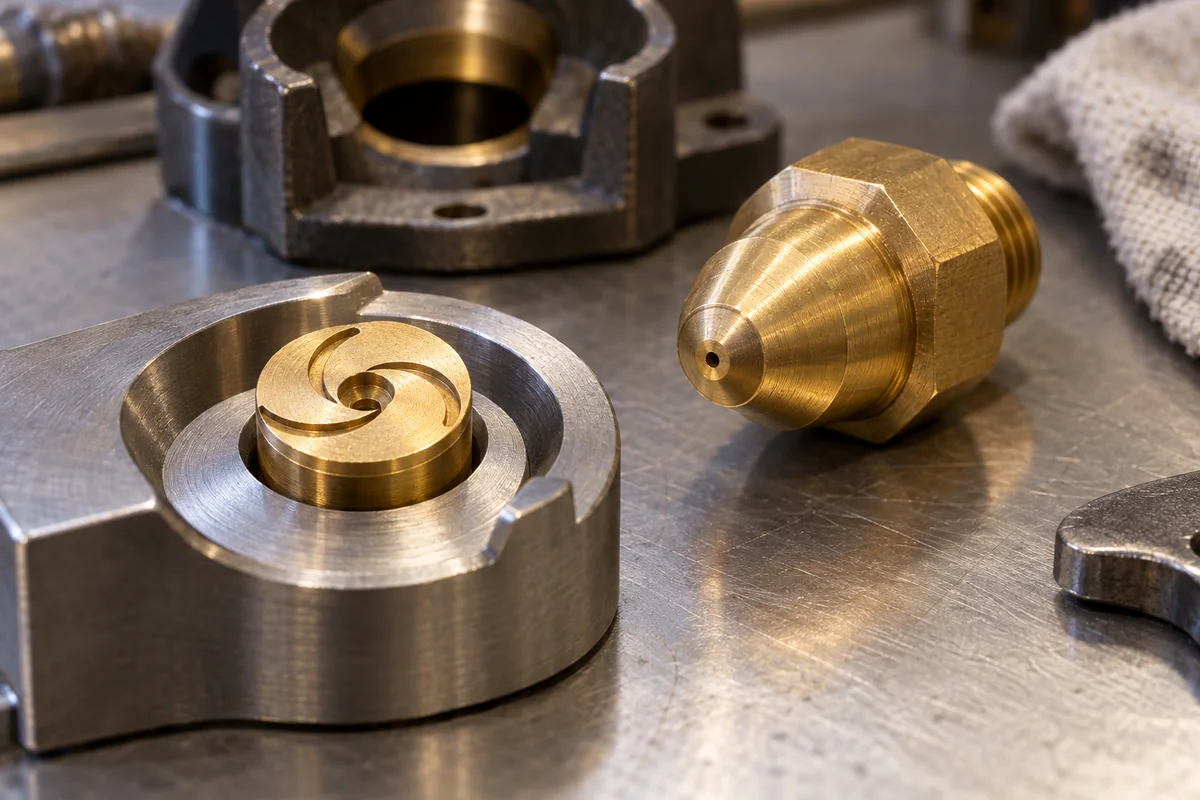 Swirl Chamber/Vanes in a manufacturing environment