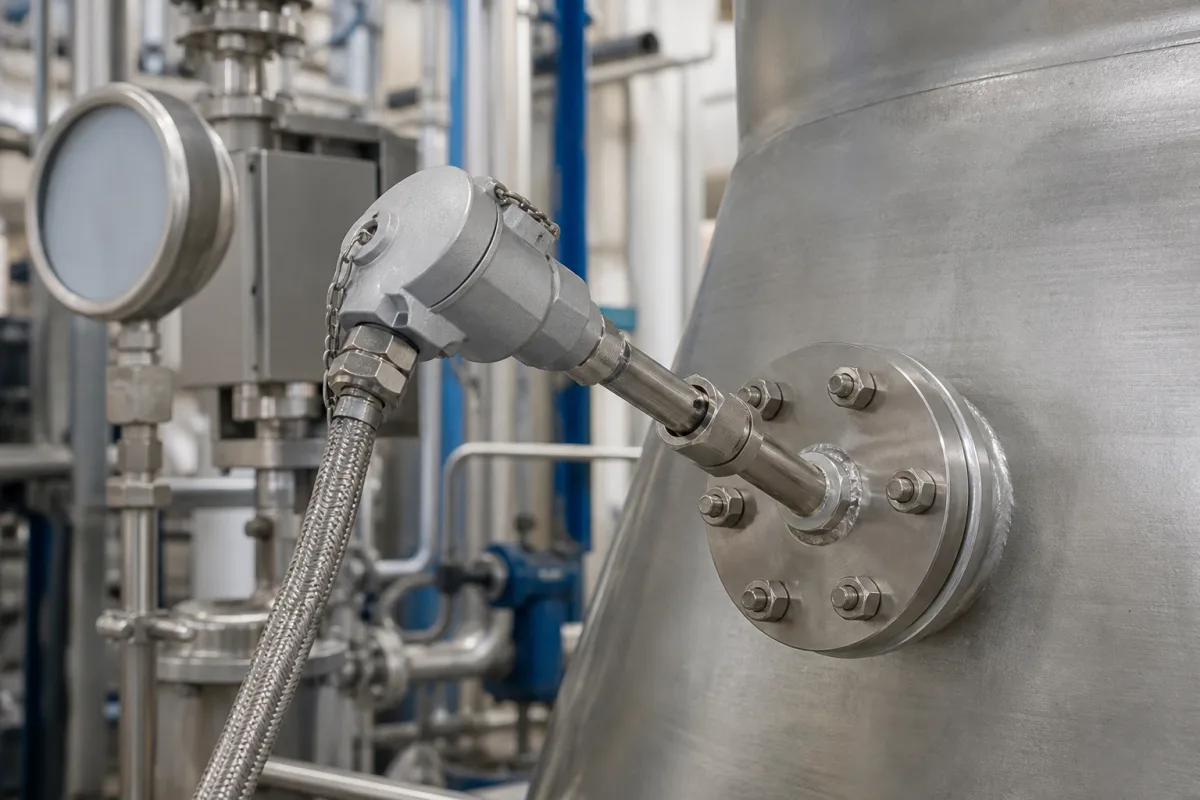 Temperaturfühler in einer industriellen Fertigungsumgebung