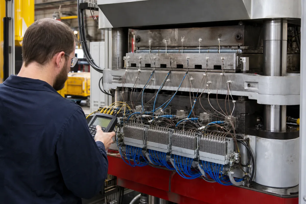 Temperature Sensor Array in a manufacturing environment