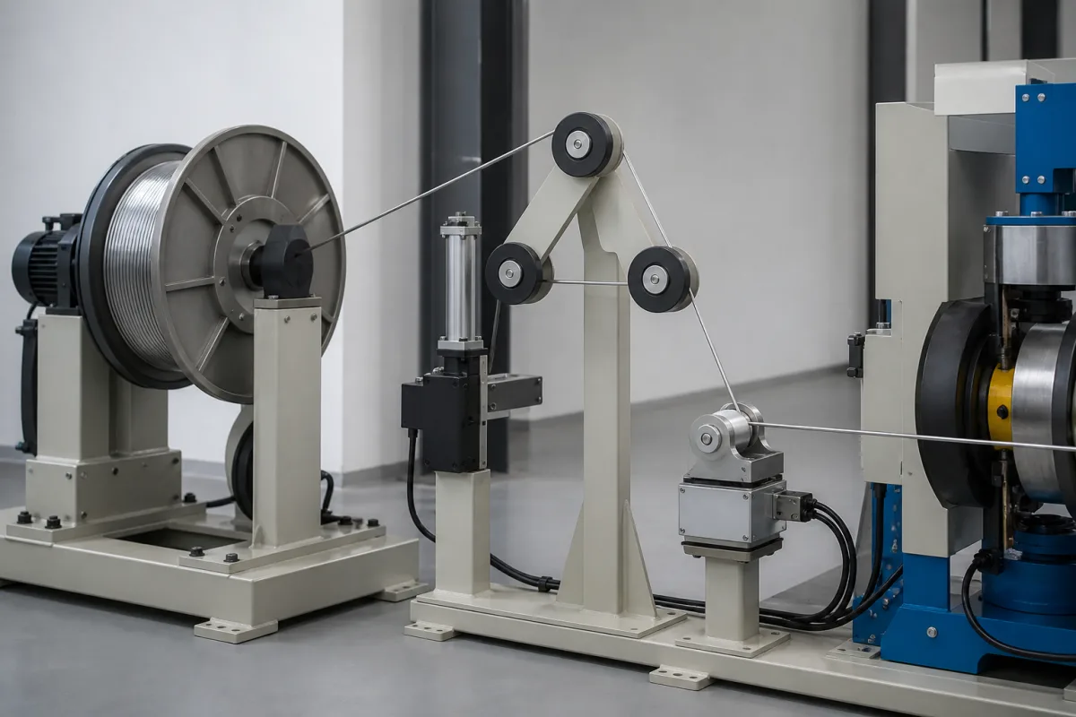 Spannungsregelmechanismus in einer industriellen Fertigungsumgebung