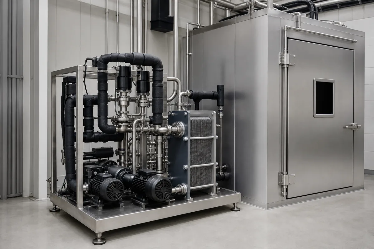 Thermisches Kontrollsystem in einer industriellen Fertigungsumgebung