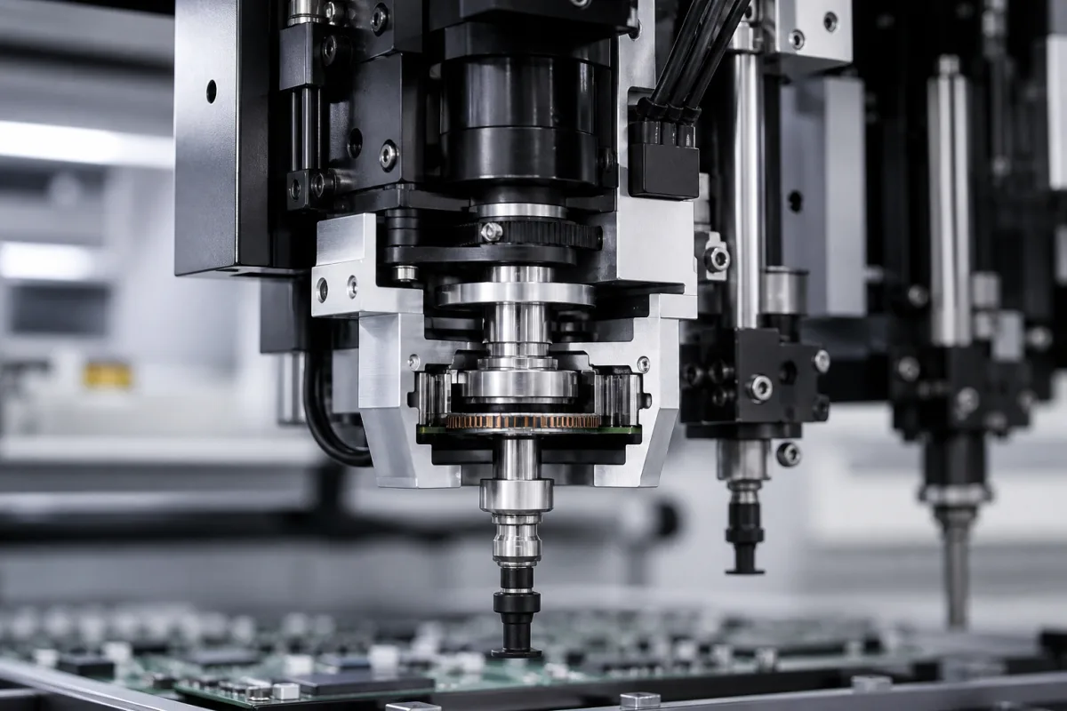 Theta-Achsen-Aktor in einer industriellen Fertigungsumgebung