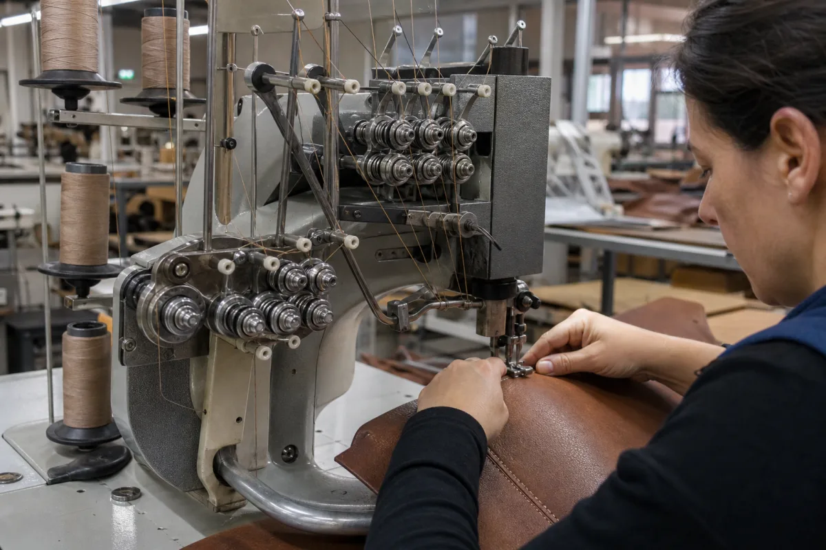 Fadenspannungssystem in einer industriellen Fertigungsumgebung