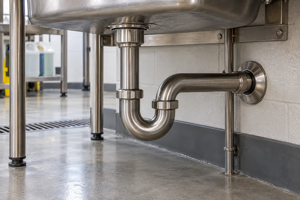 Trap (P-Trap) in a manufacturing environment