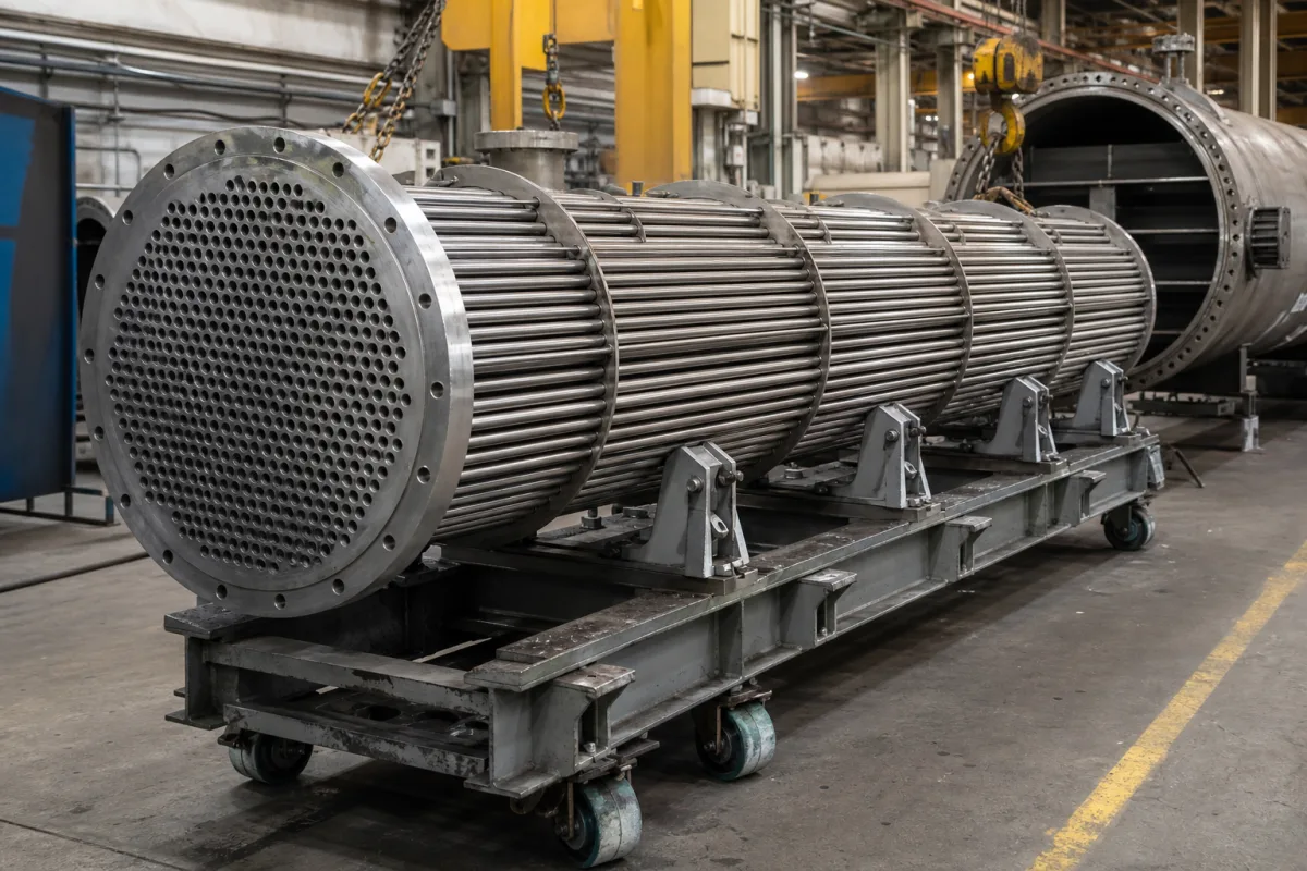 Rohrbündel in einer industriellen Fertigungsumgebung