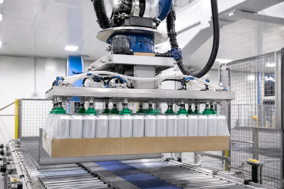 Vakuumgreifersystem in einer industriellen Fertigungsumgebung